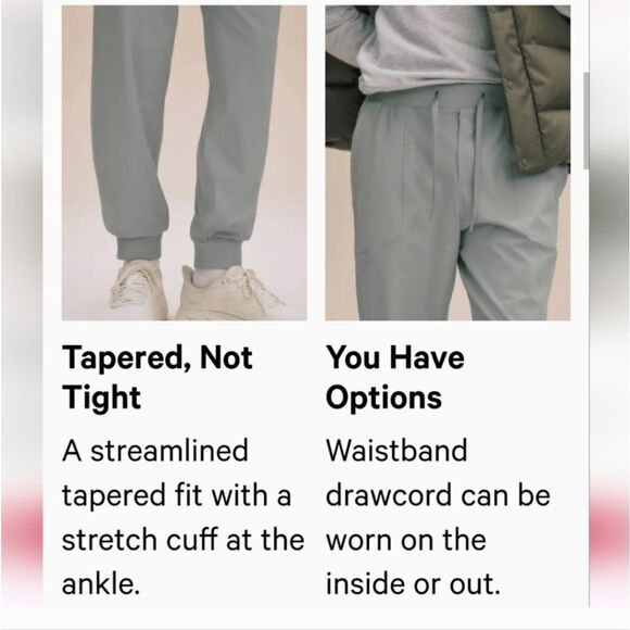 NWT Lululemon ABC JOGGER IN OBSIDIAN - Picture 8 of 13